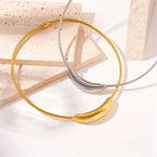 Dainty Modern Curve Choker Necklace