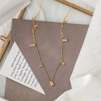 Dainty Rectangle Diamond Choker