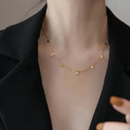 Dainty Rectangle Diamond Choker