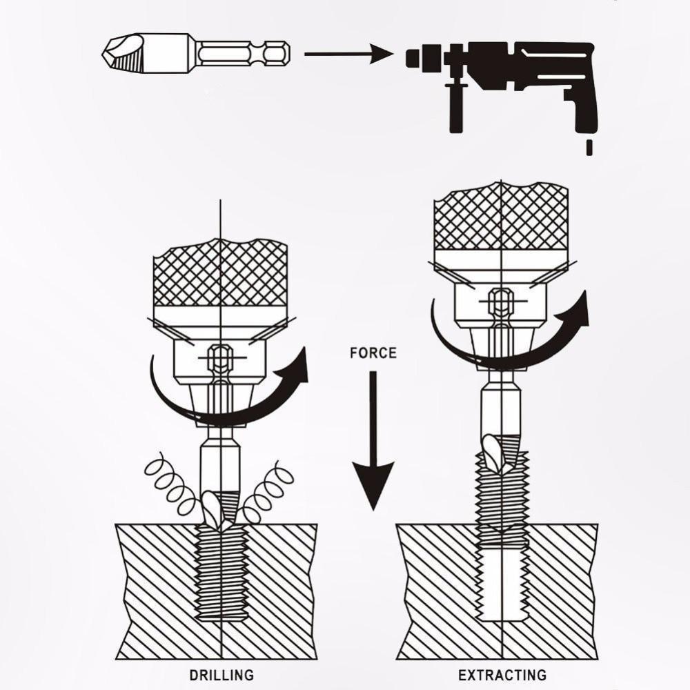 Damaged Screw Remover Drill Bit Tool