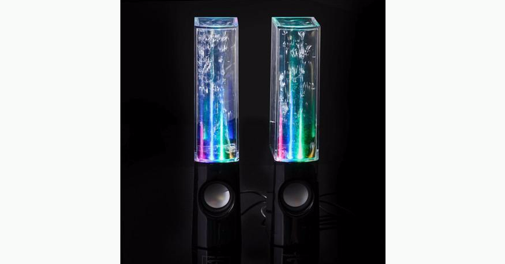 LED Colorful Dancing Water Fountain Speaker – Portable!