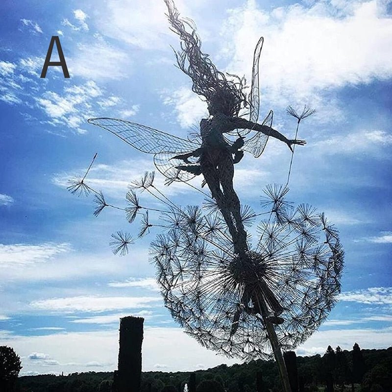 Dancing Fairy Statue Steel - FairyDancer