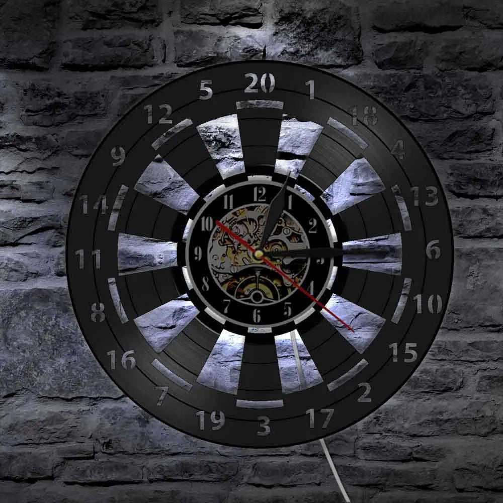 DartGlow Vintage Dartboard Wall Clock