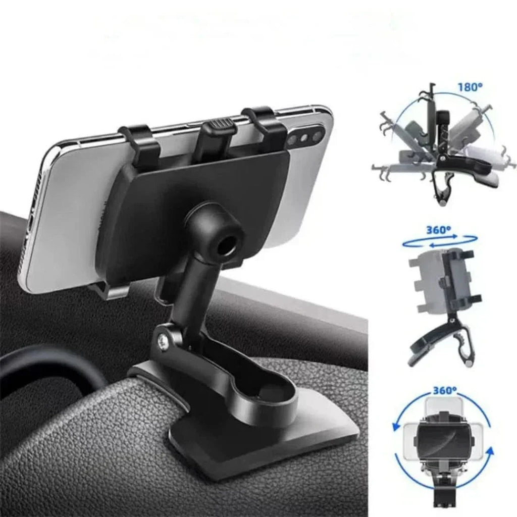 Universal Rotatable Phone Holder for Car – Safe and Hands-Free Navigation