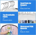 Clear Gusseted Garment Covers – 3-Pack Storage Bags with Side Zipper (Buy 1, Take 1 FREE)