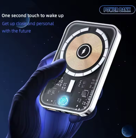 Transparent Magnetic Mini Wireless Power Bank