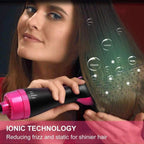 4-in-1 hairdryer & straightener for volume, shine & styling versatility