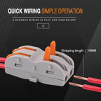 Push-type quick connection terminals, wire distributor