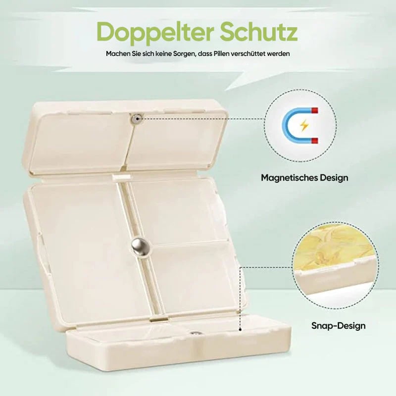 Compact Magnetic Pill Organizer | Portable, Safe Storage