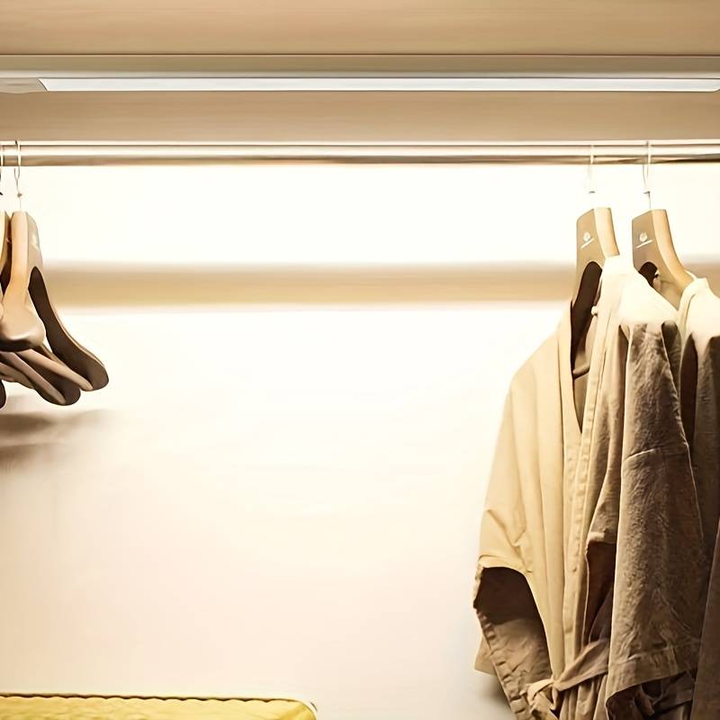 Ultra-Thin LED GlowLight – USB Rechargeable Motion Sensor Cabinet Light with Magnetic Backing for Kitchen, Wardrobe, or Closets