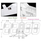LumiSync 3D LED Wall Clock – Modern Digital Clock with Dimmer Lighting