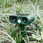 Solar Power Ultrasonic Pest Repeller Infrared Sensor Waterproof Animal Repellent