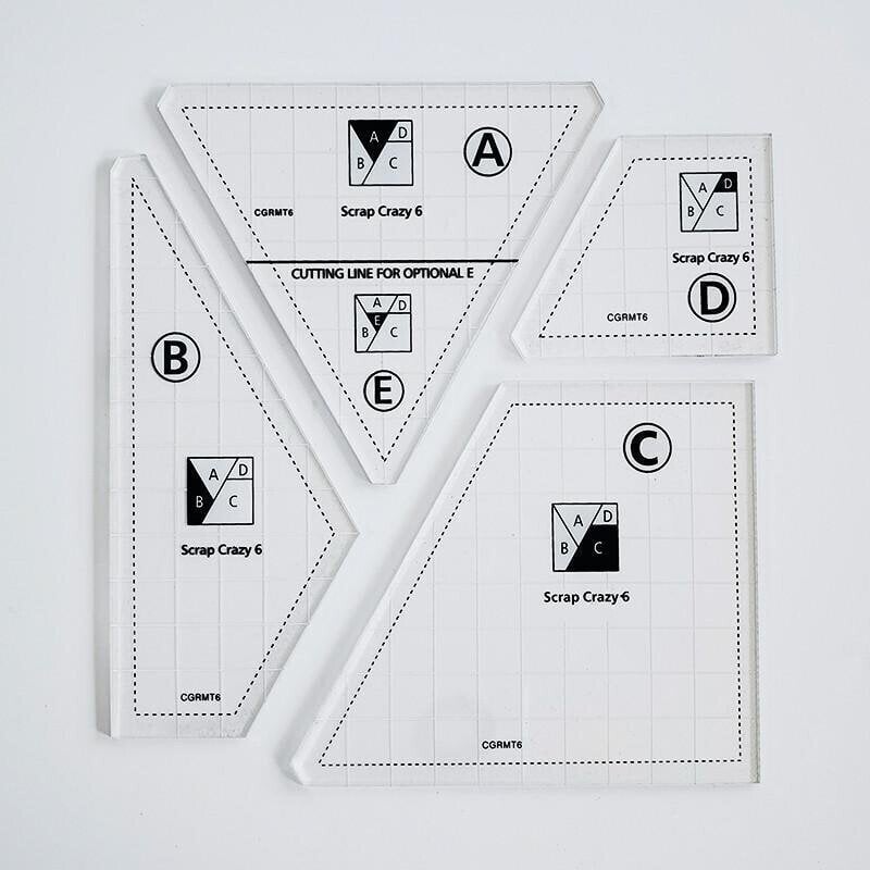 Quilting Cutting Template Set | Creative Fabric Pattern Guide | Non-Slip Design for Sewing & DIY Crafts