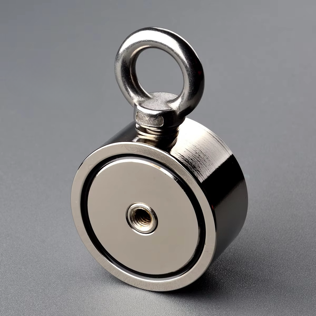 Dual Strength Fishing Magnet Kit - N52 Neodymium 80/120KG Force with 10m Rope