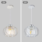 Pendant Light Black Glass Globe Ceiling Fixture