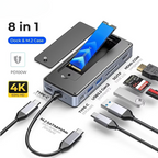 Ultimate USB-C Laptop Docking Station with Integrated SSD Enclosure