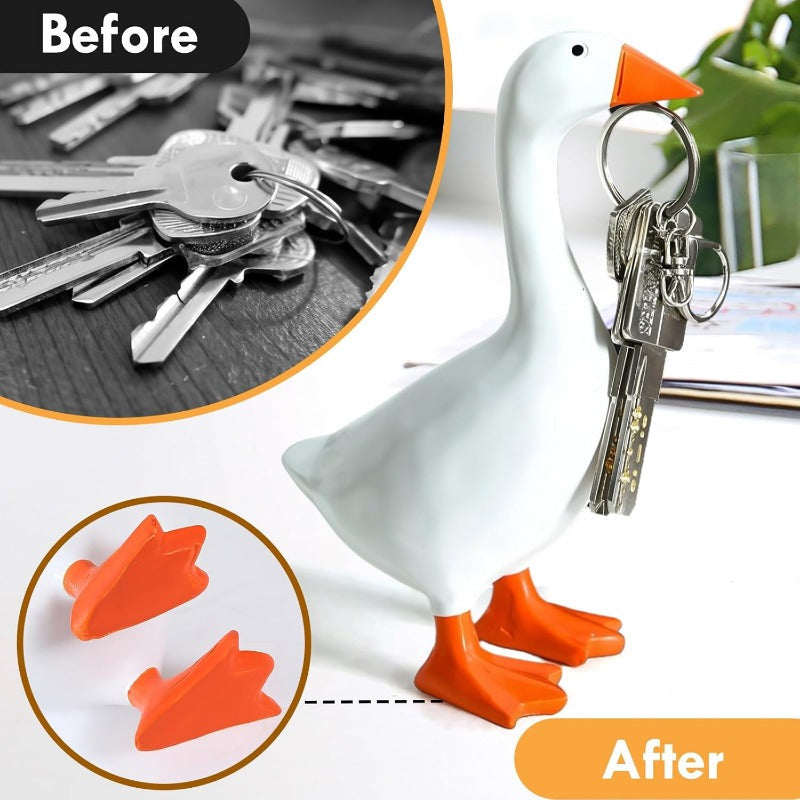 Resin Goose Key Holder