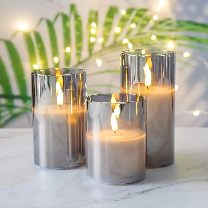 LuxeLumen LED Candle Set | Elegant LED candles with remote control for atmospheric ambiance