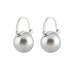 Black Pearl Earrings Available in White Champagne Grey Gold and Black Pearl Dangle Earrings