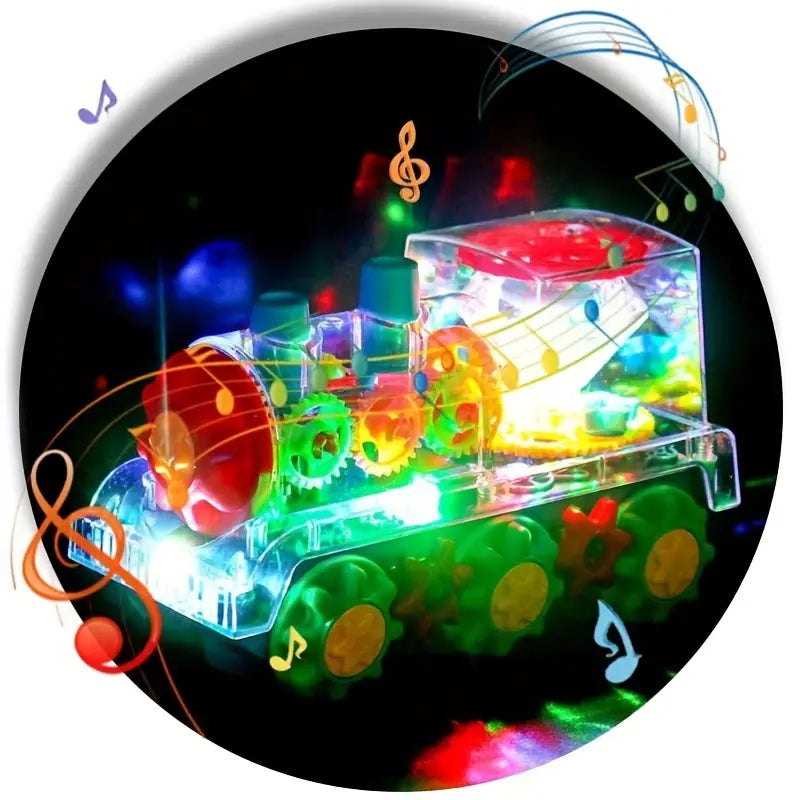 Dancing and Illuminated Music Steam Locomotive