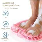 Foot and back scrubber massage cushion