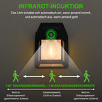 Solar Wolfram Wall Light for Outdoor Use