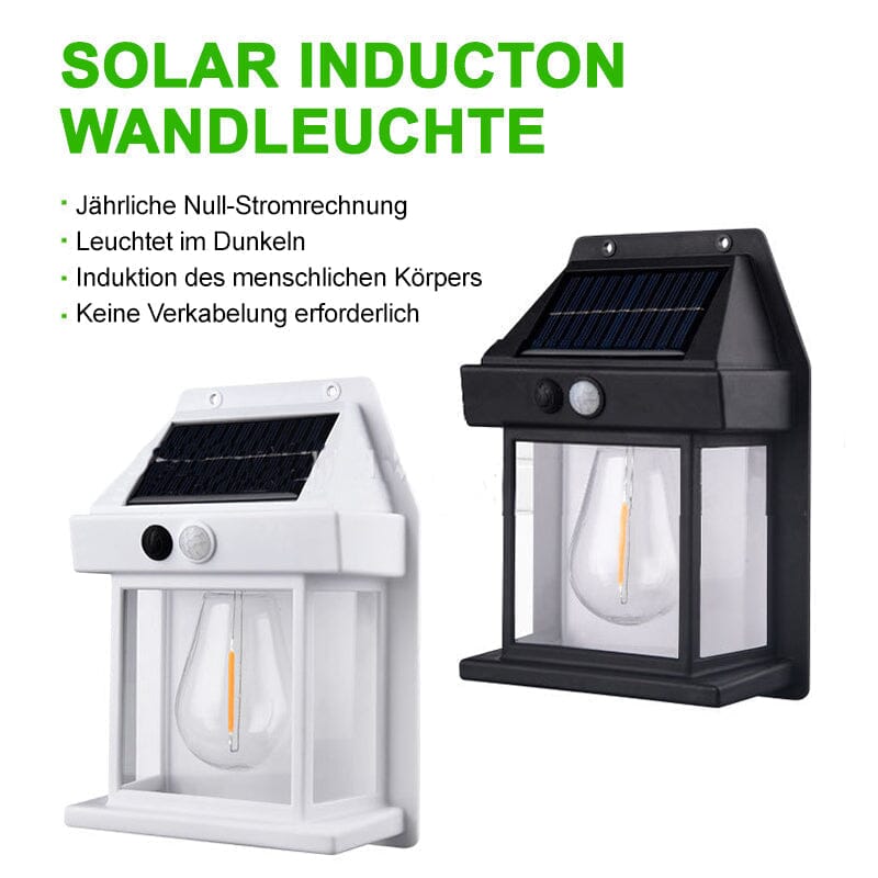 Solar Wolfram Wall Light for Outdoor Use