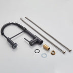 Deck-mounted kitchen faucet