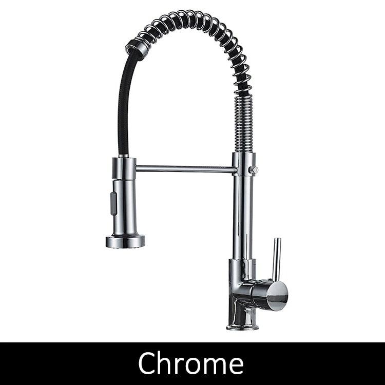 Deck-mounted kitchen faucet