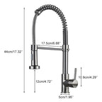 Deck-mounted kitchen faucet