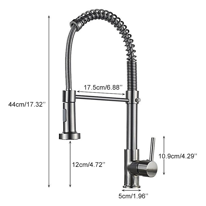 Deck-mounted kitchen faucet