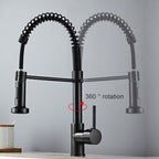 Deck-mounted kitchen faucet