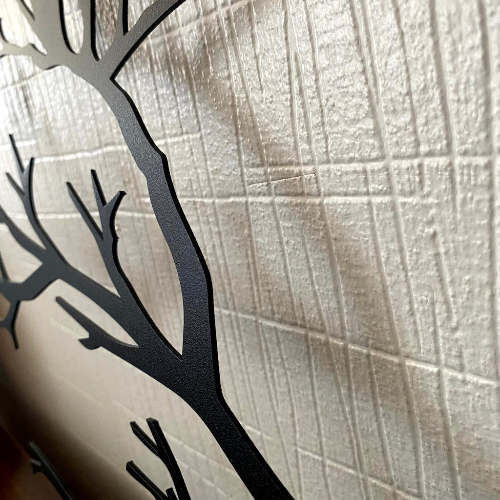 PerchArt Metal Wall Decoration – Birds on a Branch for a Timeless Natural Appearance