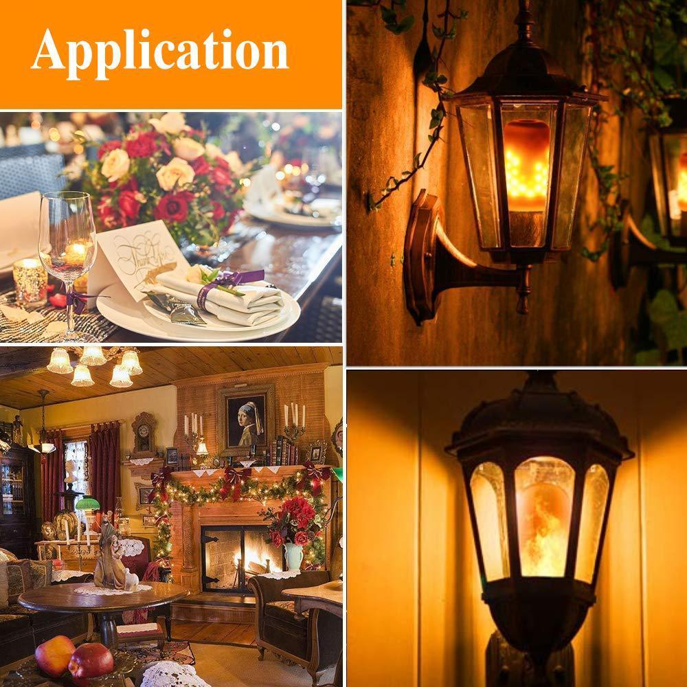 Flame LED Lamp with Gravity Sensor