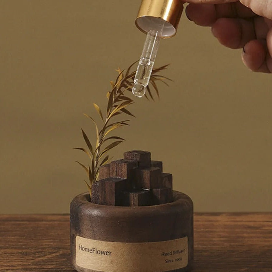 Natural Scent Diffuser | Solid Wood