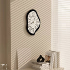 Surrealistic wall decoration clock with Roman numerals – Modern Dali-inspired wall clock for art lovers