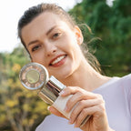 Portable Neck Fan with Built-in Power Bank and Foldable Design