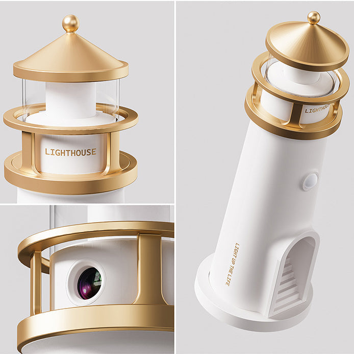 Lighthouse Speaker Bluetooth Lamp Moon Shadow Ambient Light Best Gift