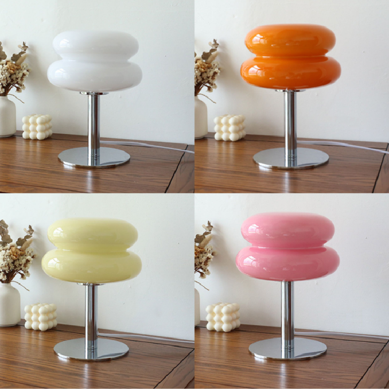 DESIGNER GLASS TABLE LAMP - AMBIENT LED LAMP FOR BEDROOM AND STUDY