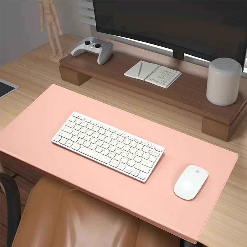 RESTEDGE – Ergonomic PU Leather Desk Pad with Wrist & Elbow Support