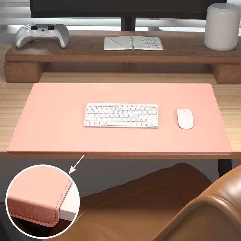 RESTEDGE – Ergonomic PU Leather Desk Pad with Wrist & Elbow Support