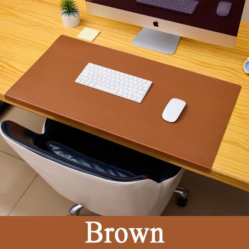 RESTEDGE – Ergonomic PU Leather Desk Pad with Wrist & Elbow Support