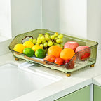 Detachable Sink Dish Drainer Countertop Organizer with Utensil Holder with Efficient Drainage