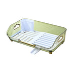 Detachable Sink Dish Drainer Countertop Organizer with Utensil Holder with Efficient Drainage