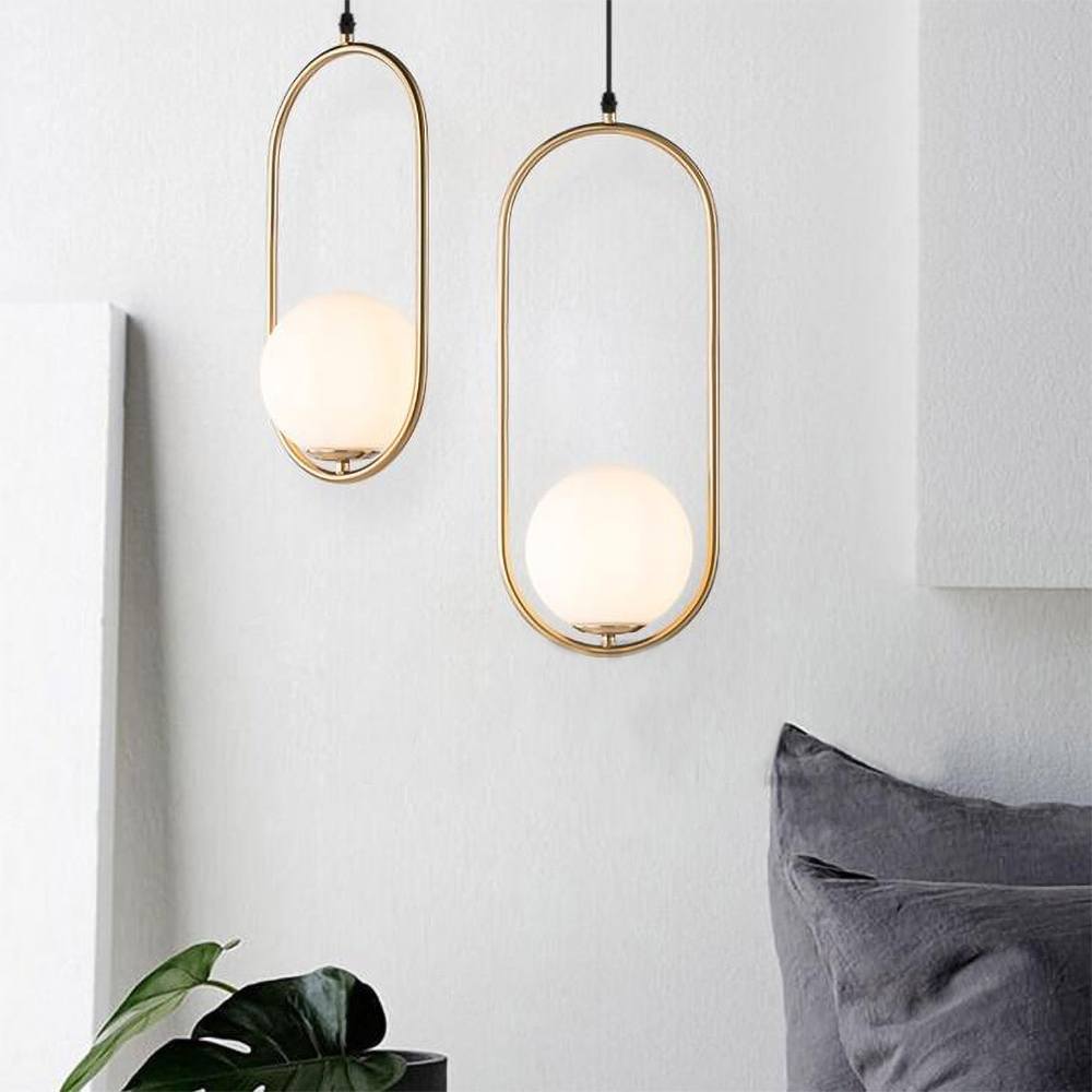 Elegant Pendant Light | Hanging Lamp Brass 15 cm Metal