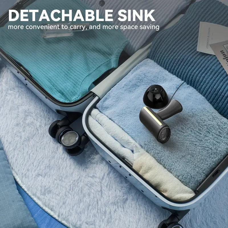 Portable 1100W Steam Iron with 300ml Water Tank & Quick Heat-Up