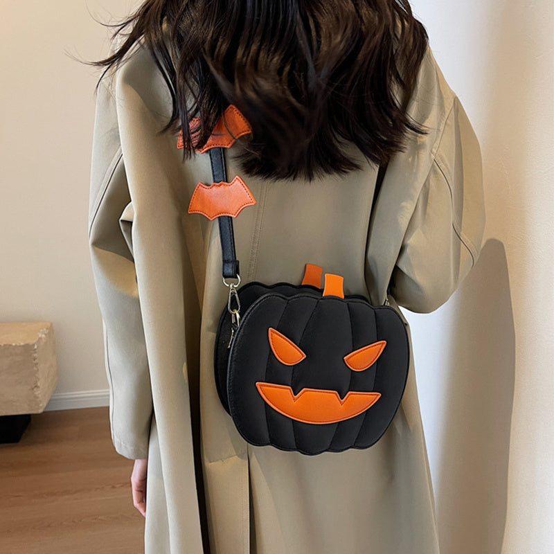 Halloween Messenger Bag – Minimalistic Shoulder Bag in Solid Colors