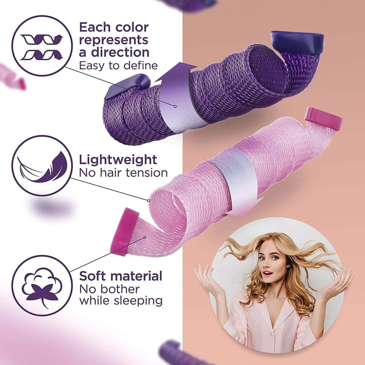 CurvellaCurl — Gives you dreamy curls full of life – completely without hair damage! (10 pieces)