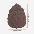 Stylish dog blanket in leaf shape with soft padding & versatile use