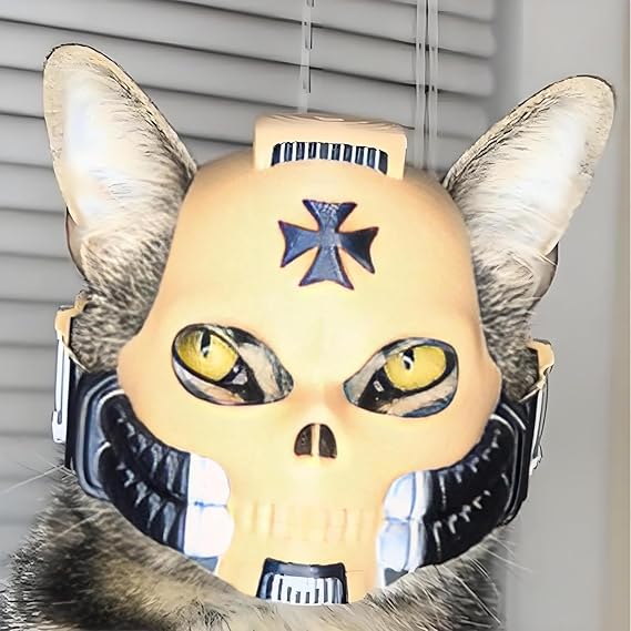Cat Skull Helmet — Lightweight Sci-Fi Pet Armor for Cosplay